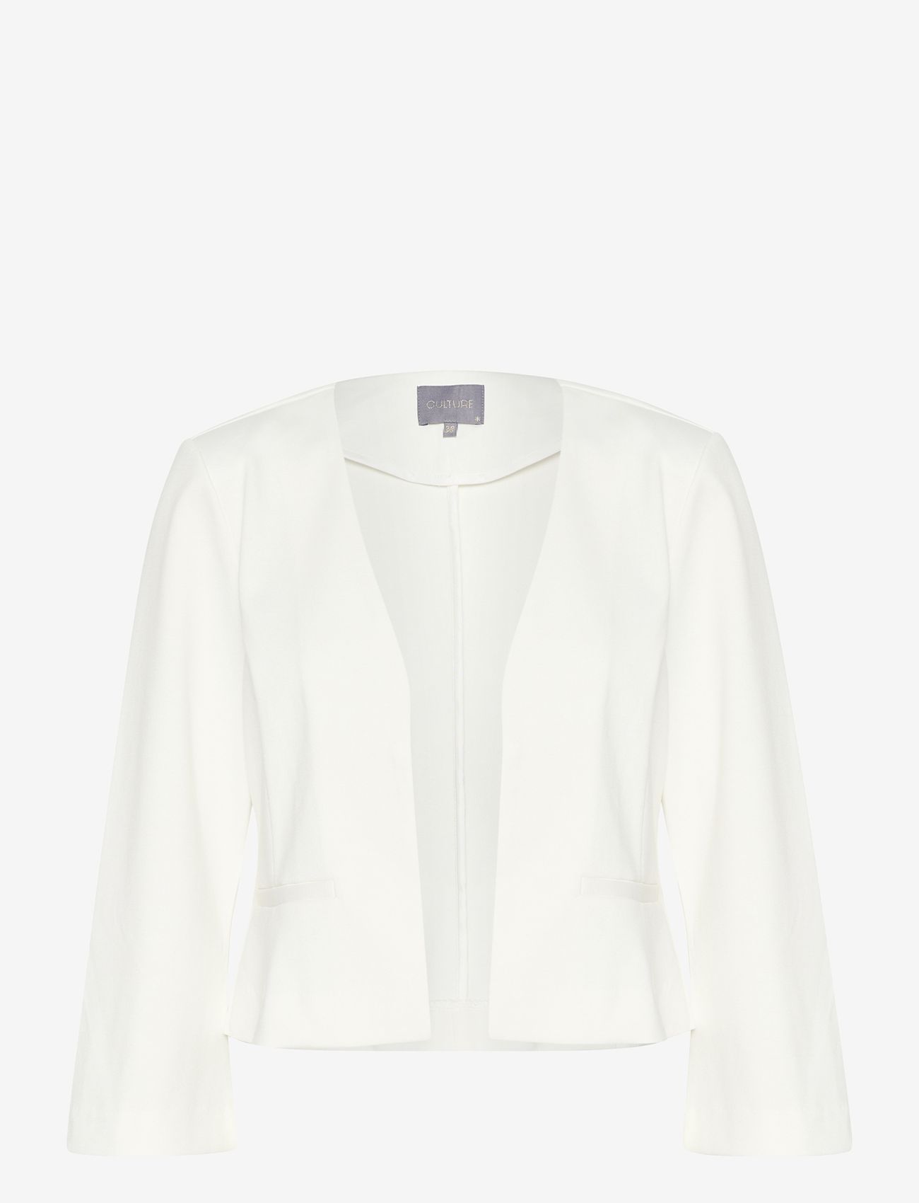 Culture - CUeloise short blazer - cropped-blazer - spring gardenia - 1