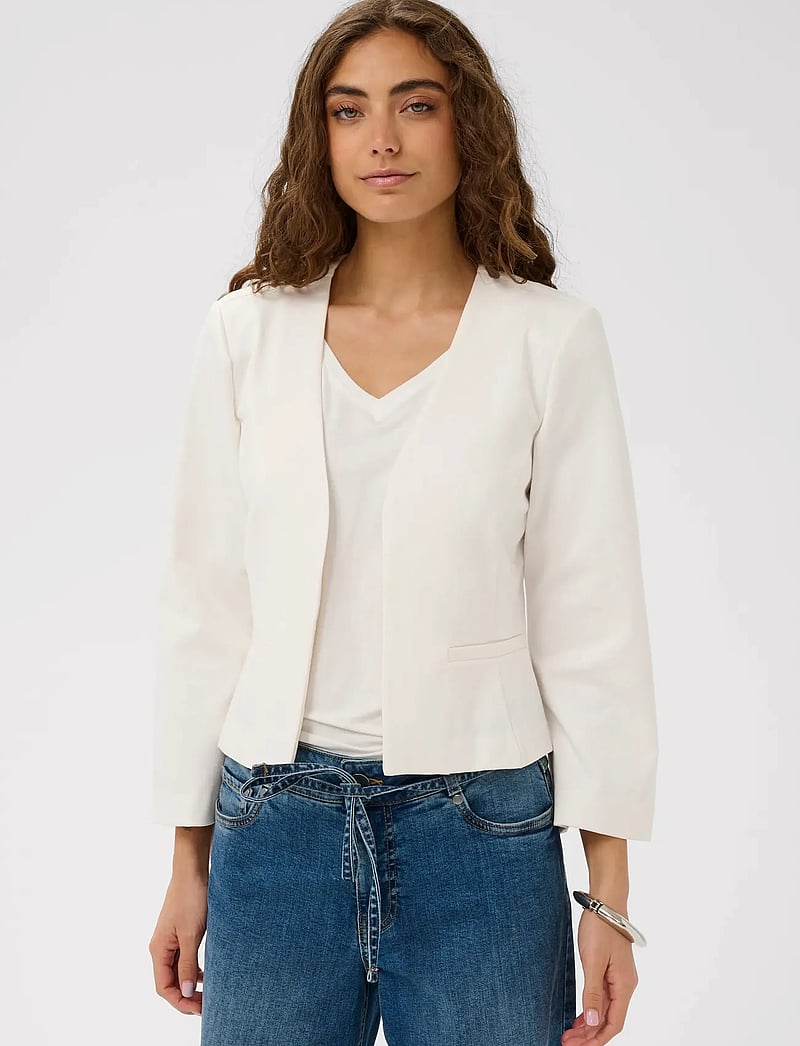 Culture - CUeloise short blazer - konfirmationstøj - spring gardenia - 0