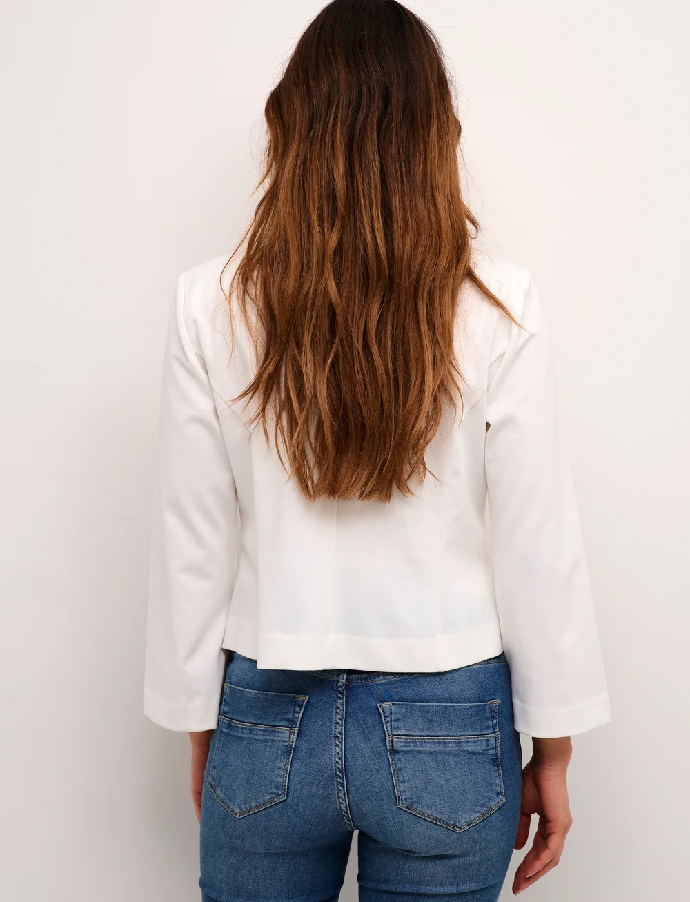 Culture - CUeloise short blazer - korta kavajer - spring gardenia - 4