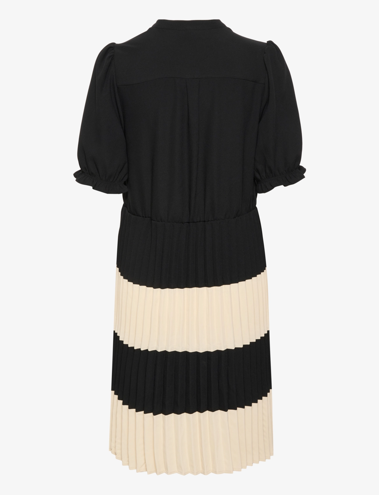 Culture - CUbetty Short Dress - midiklänningar - black - 2