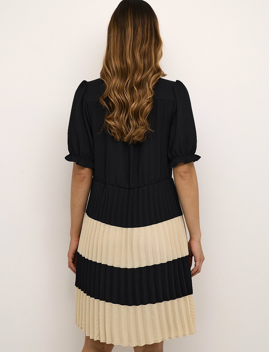 Culture - CUbetty Short Dress - midi dresses - black - 4