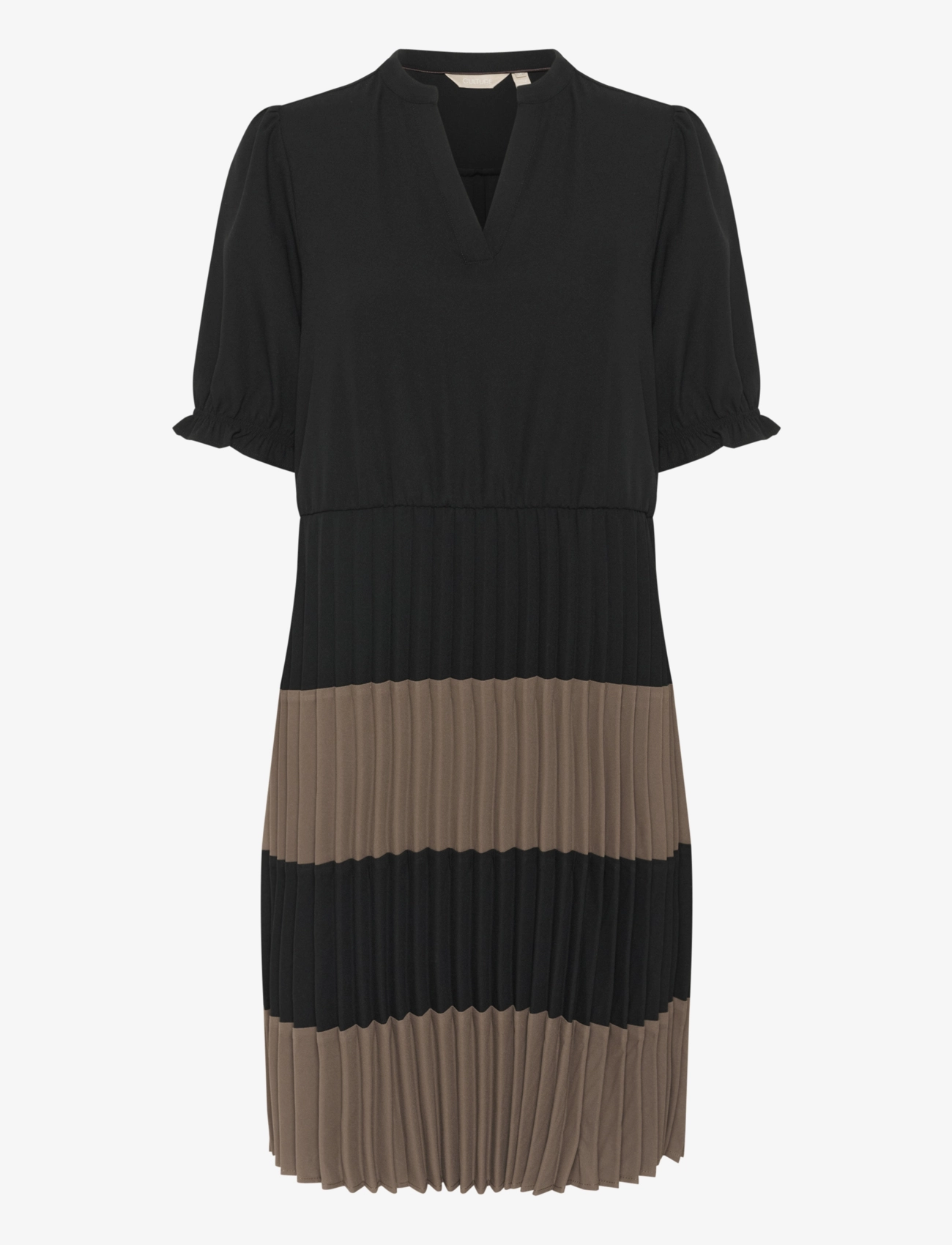 Culture CUbetty Short Dress - Kjoler - BLACK/RAINDRUM STRIPE / black