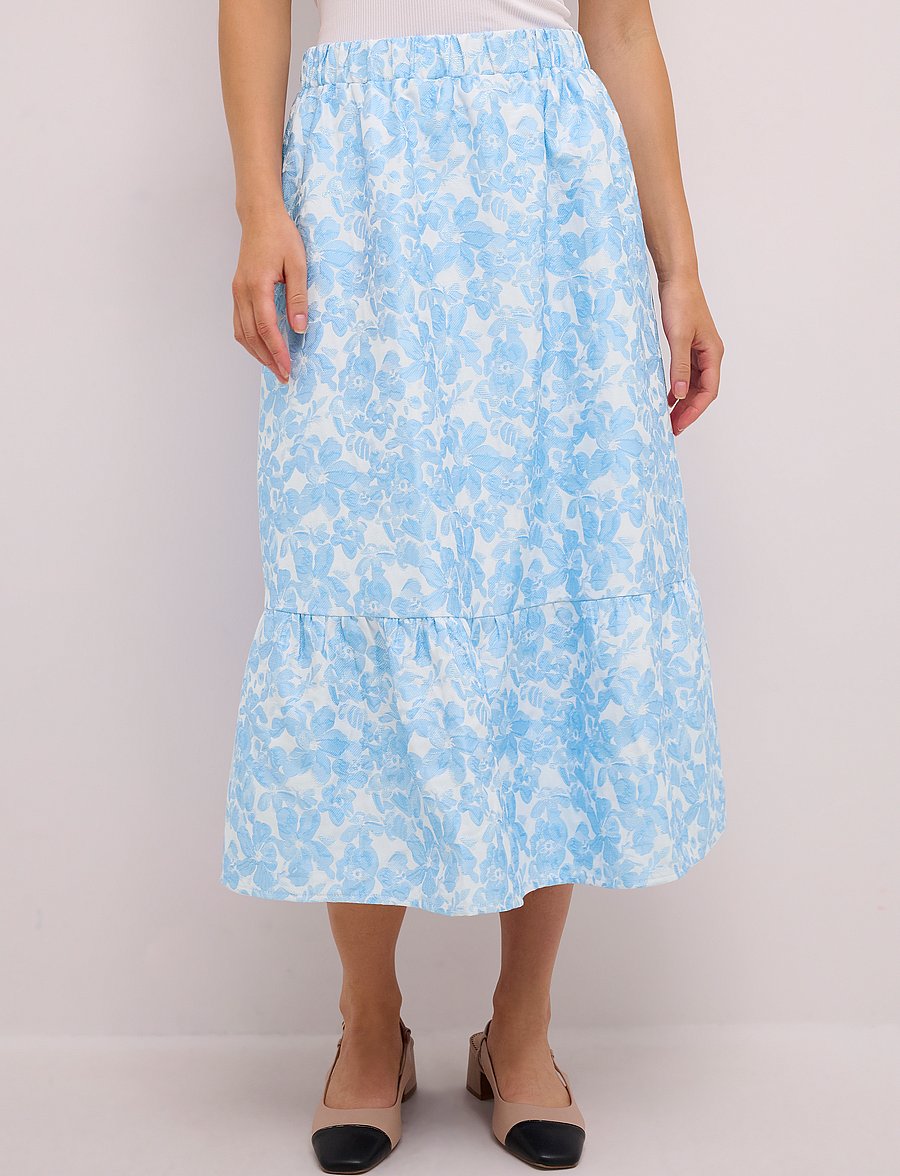 Culture - CUclarisse Skirt - midi skirts - cashmere blue - 0