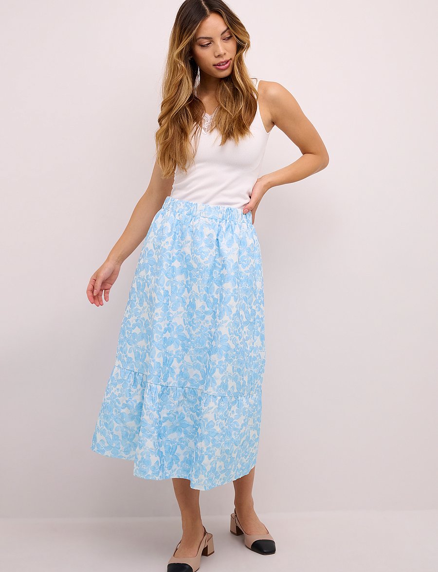 Culture - CUclarisse Skirt - midi skirts - cashmere blue - 3