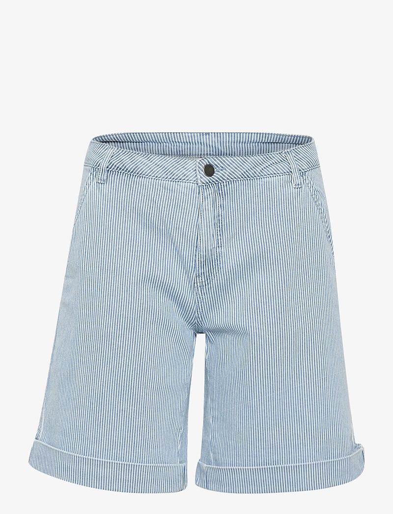Culture - CUmilky Shorts - casual shorts - blue/white stripe - 1