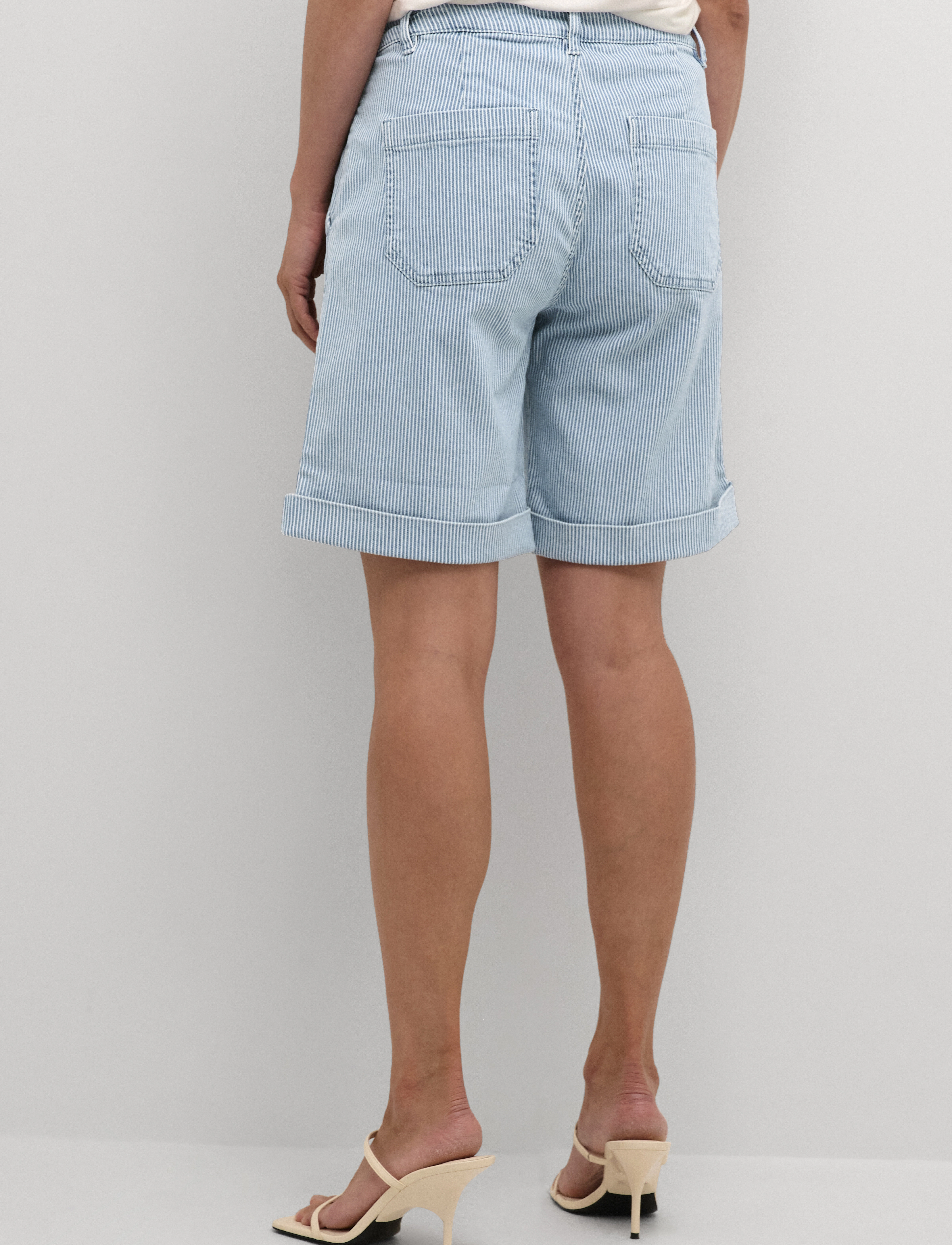 Culture - CUmilky Shorts - blue/white stripe - 4