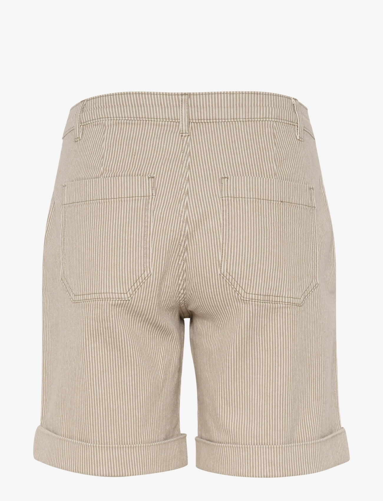 Culture - CUmilky Shorts - dune/white stripe - 2