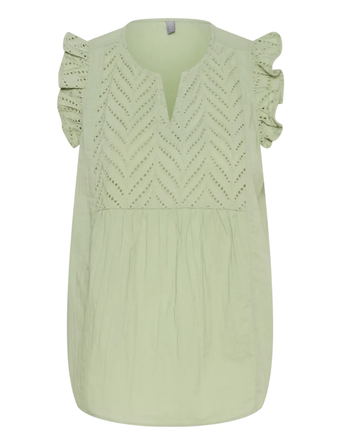 CULTURE Cutoril Oberteil Grün - XL - Damen