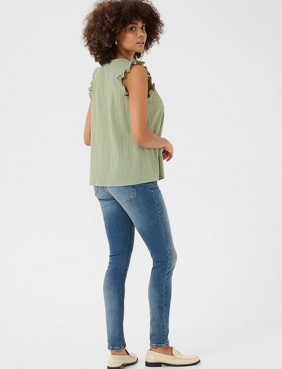 Culture - CUtoril Top - Ærmeløse bluser - seagrass - 4