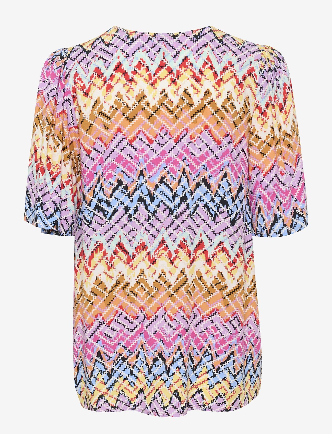 Culture - CUkendall SS Blouse - kortærmede bluser - orange graphic - 2