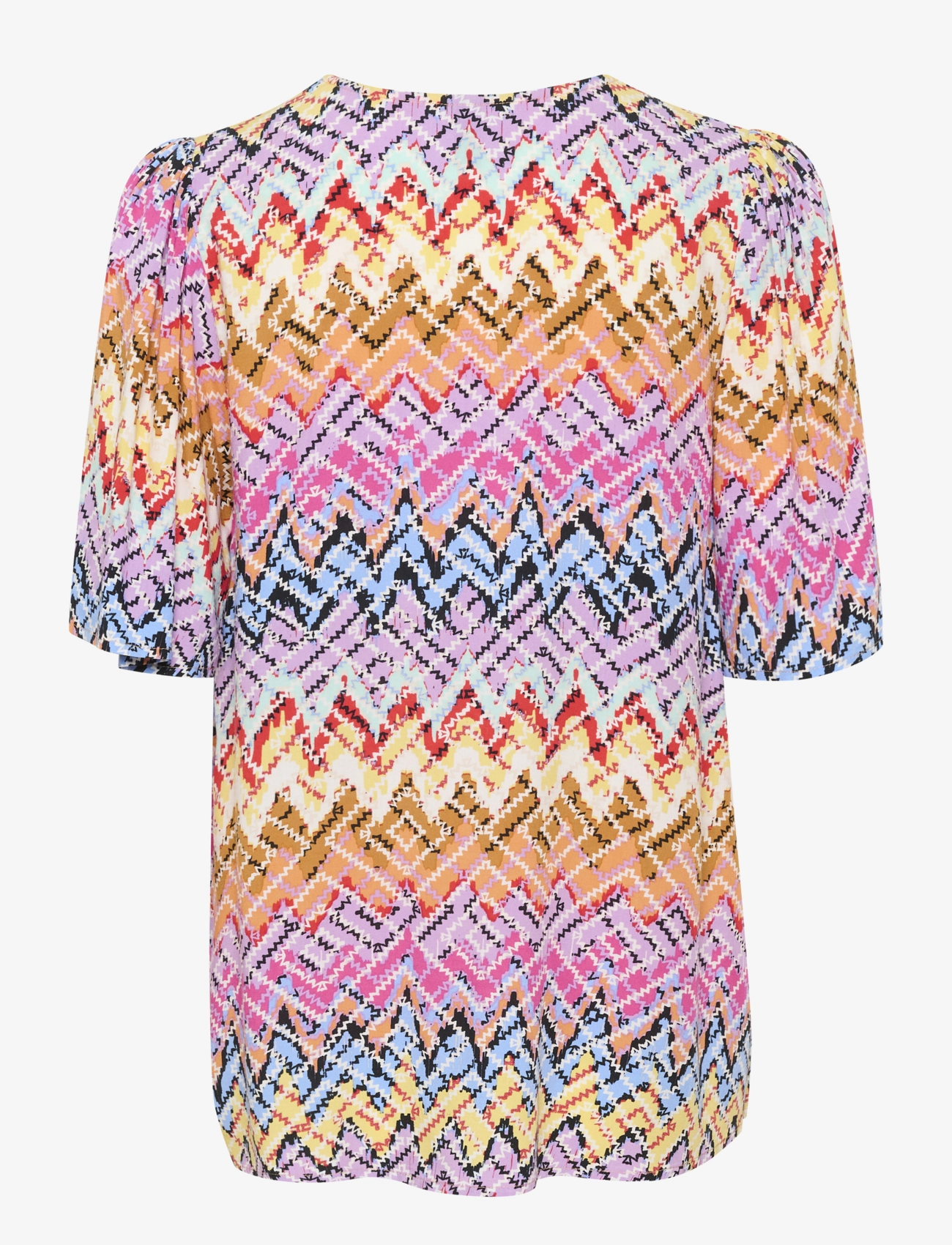 Culture - CUkendall SS Blouse - bluzki krotkim rekawem - orange graphic - 2