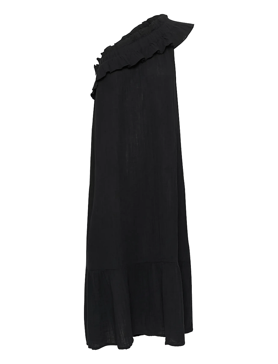 Culture - CUelina One Shoulder Dress - abendkleider - black - 1