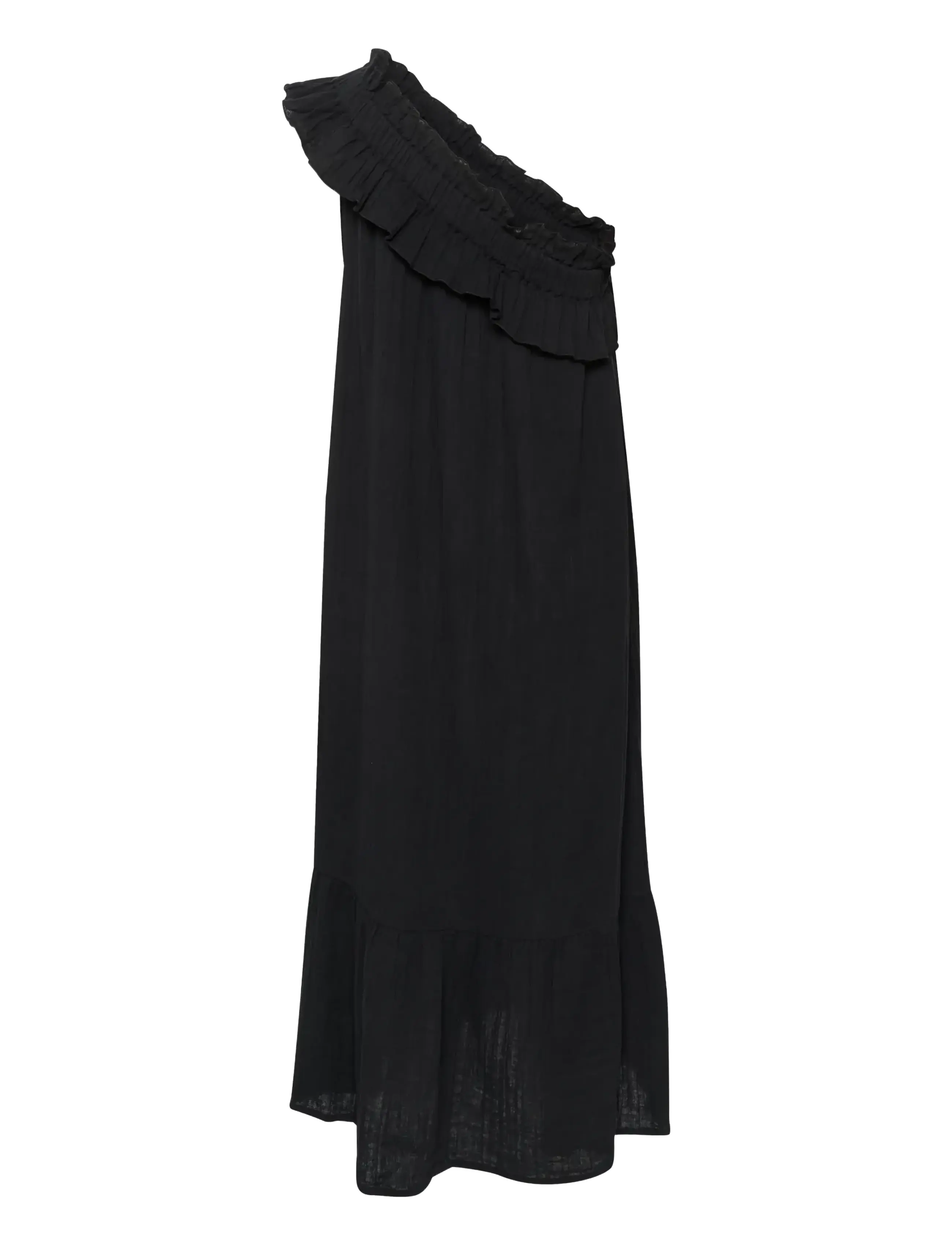 Culture - CUelina One Shoulder Dress - aftonklänningar - black - 2