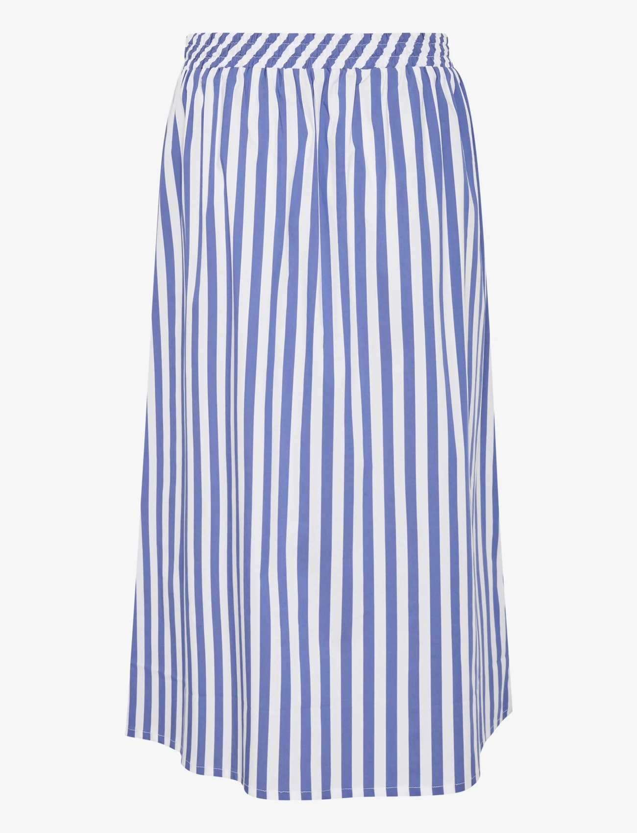 Culture - CUregina Skirt - midiskjørt - blue/white stripe - 1
