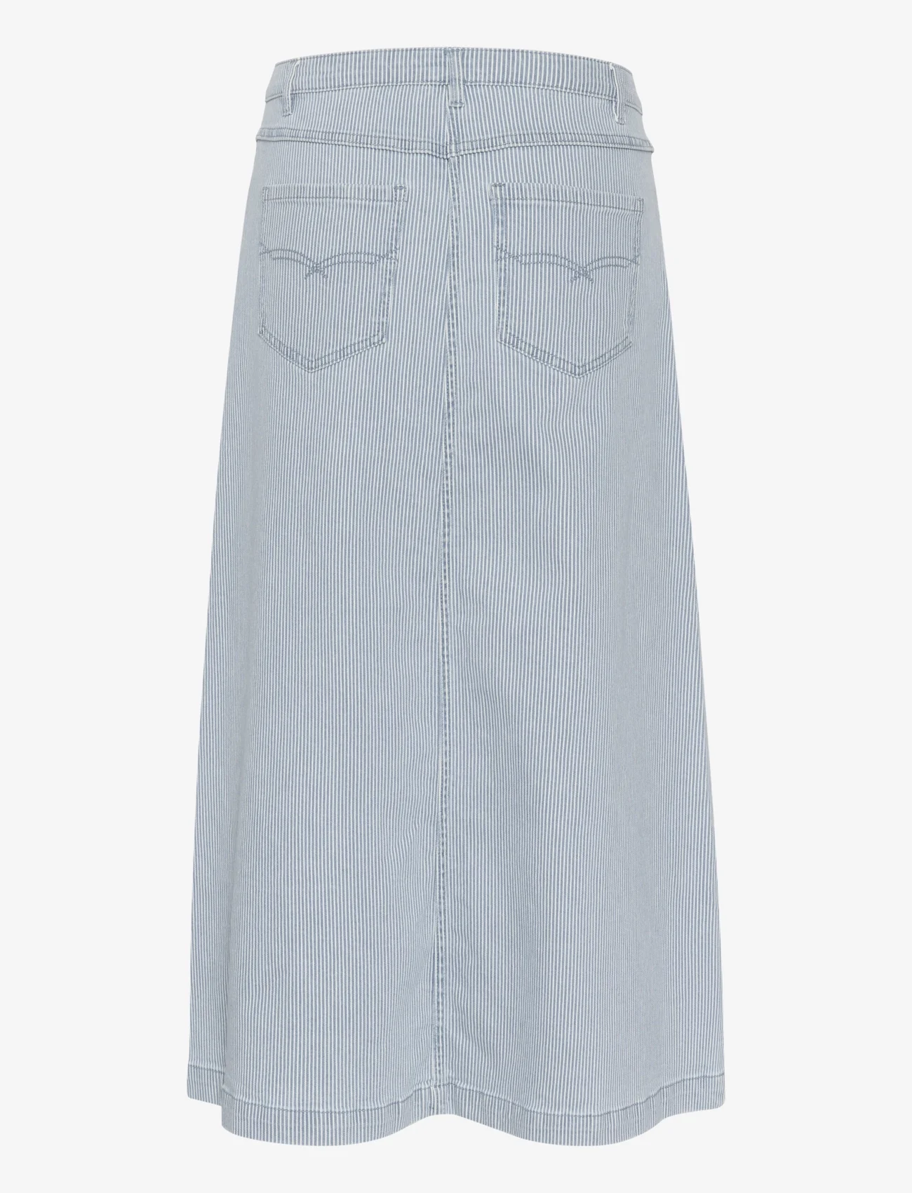 Culture - CUmilky Skirt - jeansröcke - blue/white stripe - 1