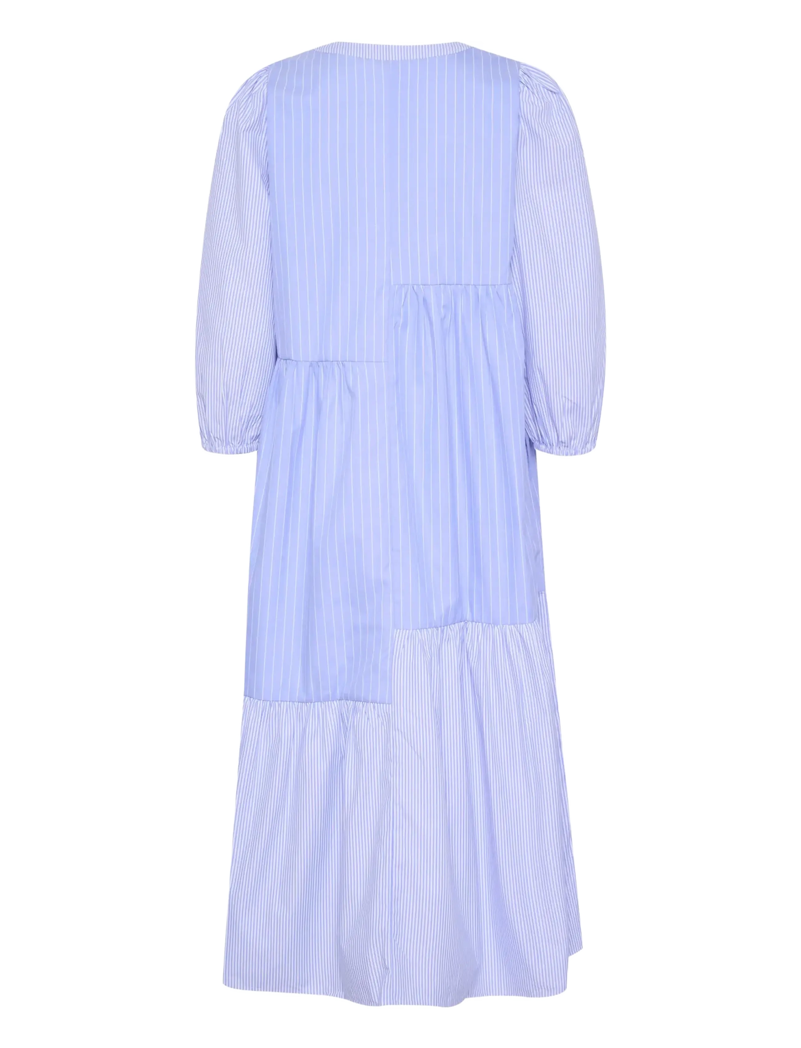 Culture - CUcia Striped Dress - skjortekjoler - blue stripe mix - 2