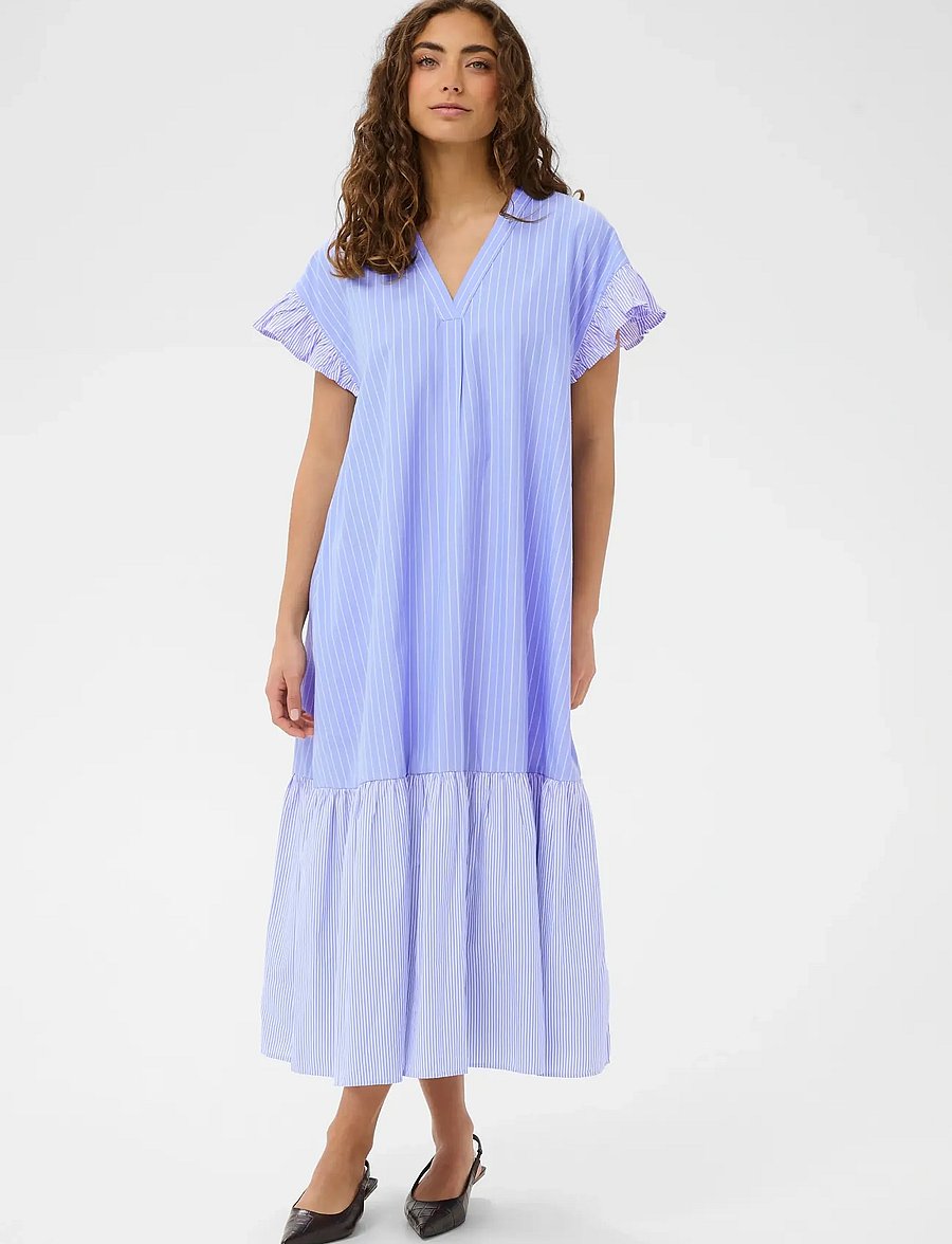 Culture - CUcia Sleeveles Striped Dress - suvekleidid - blue stripe mix - 3
