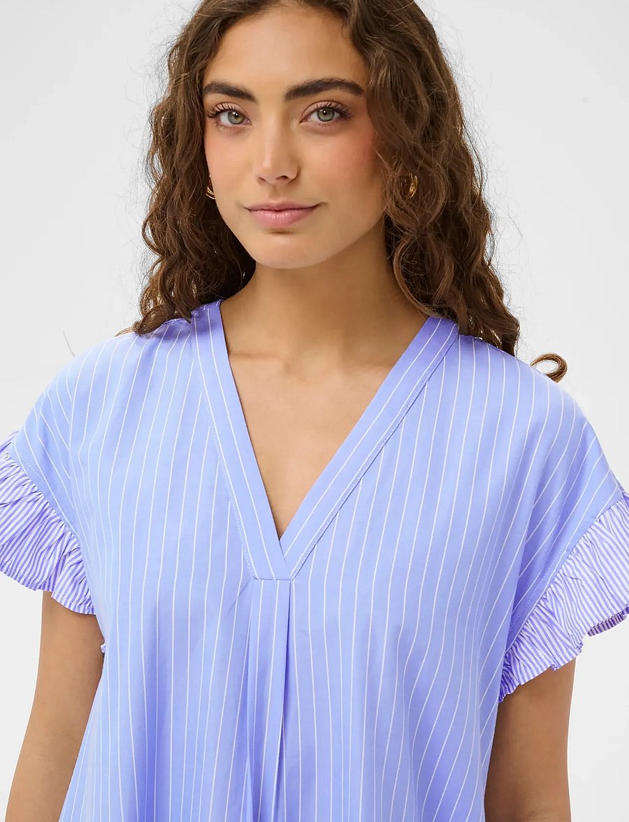 Culture - CUcia Sleeveles Striped Dress - suvekleidid - blue stripe mix - 5