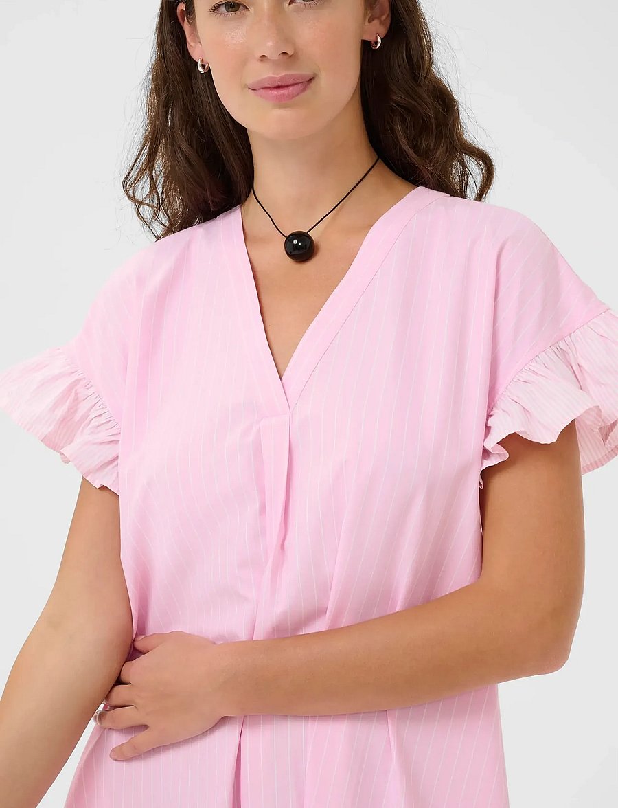 Culture - CUcia Sleeveles Striped Dress - sommerkleider - pink stripe mix - 4