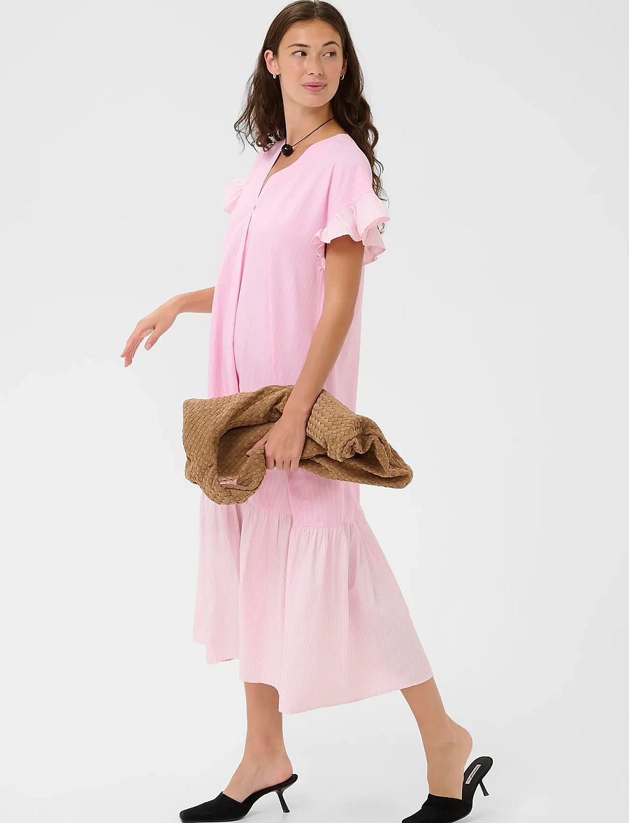 Culture - CUcia Sleeveles Striped Dress - sommerkleider - pink stripe mix - 5