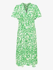 Culture - CUjenny Long Dress - sommerkjoler - green whitecap flower - 0