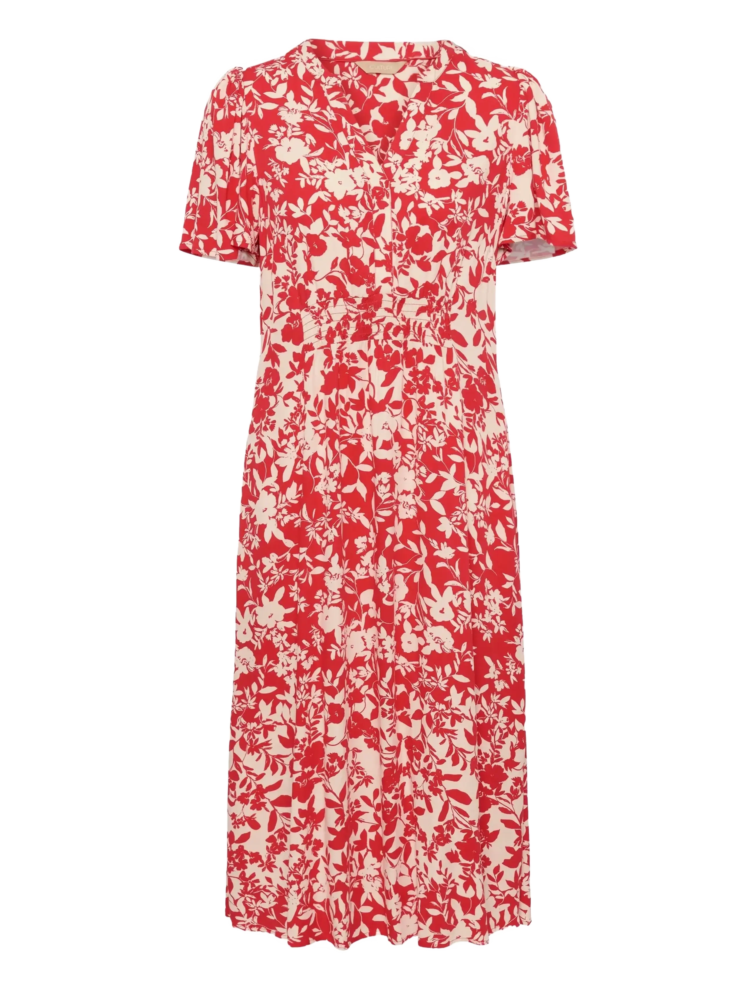 Culture CUjenny Long Dress - Culture - RED WHITECAP FLOWER / red