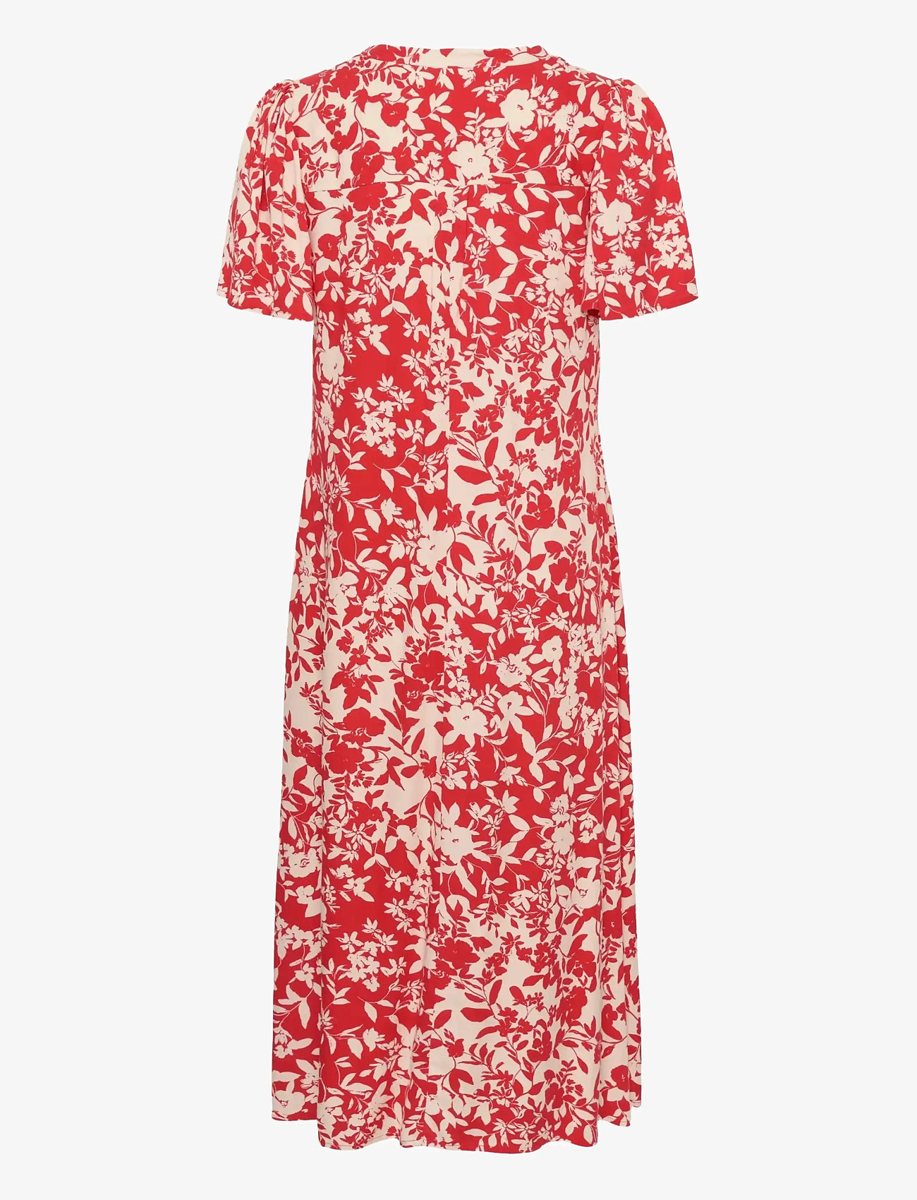 Culture - CUjenny Long Dress - sommerkjoler - red whitecap flower - 2
