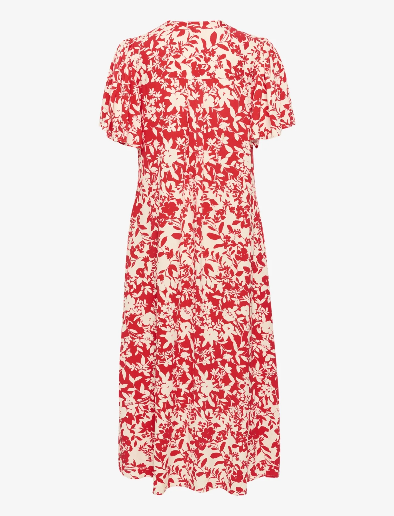 Culture - CUjenny Long Dress - sommerkjoler - red whitecap flower - 1