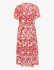 Culture - CUjenny Long Dress - sommarklänningar - red whitecap flower - 1