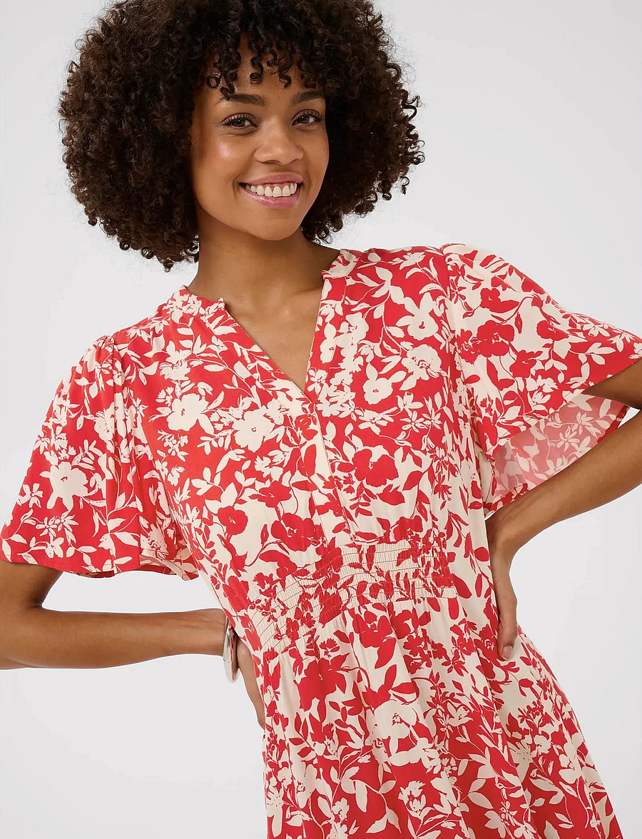Culture - CUjenny Long Dress - sommerkjoler - red whitecap flower - 3