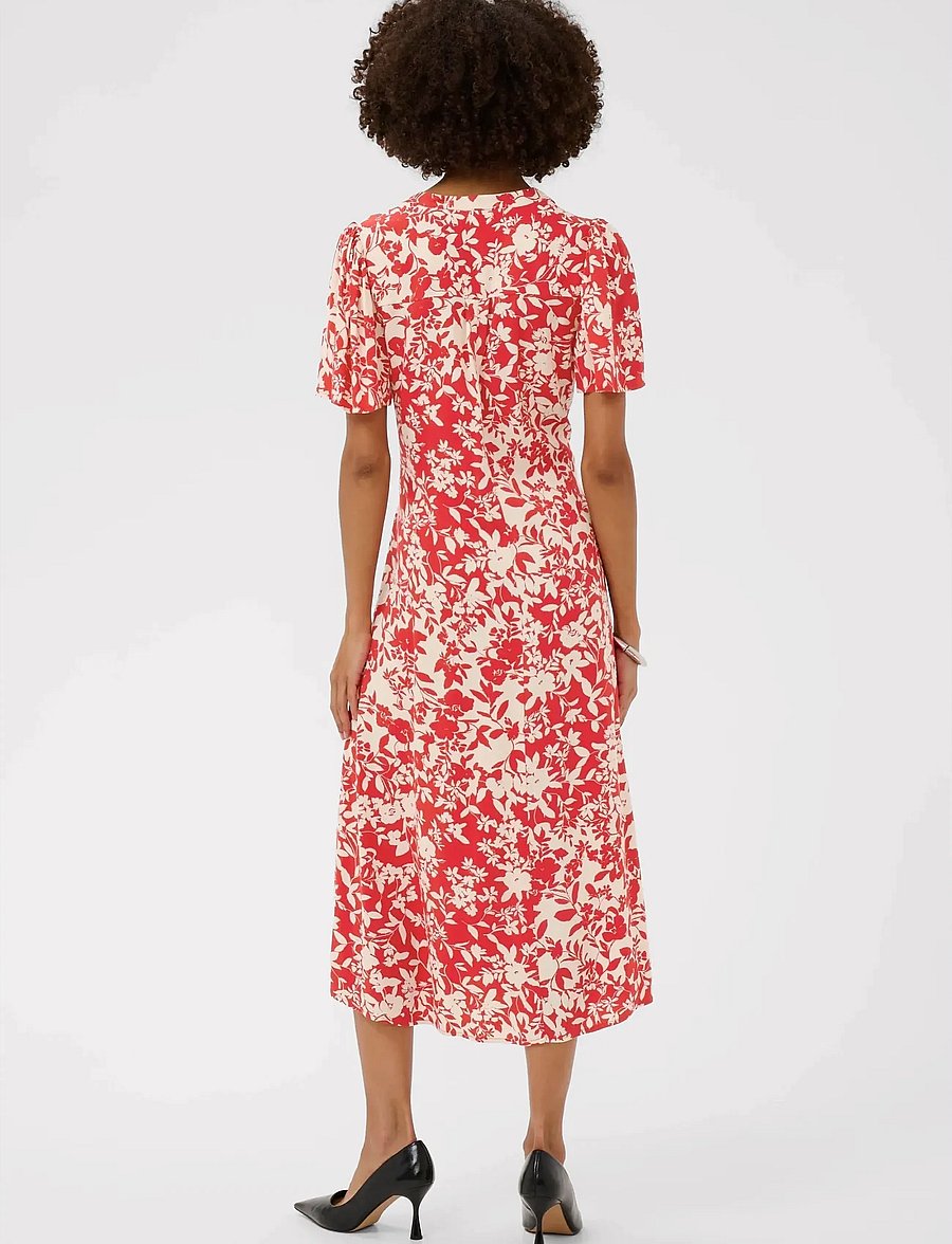 Culture - CUjenny Long Dress - sommerkjoler - red whitecap flower - 4