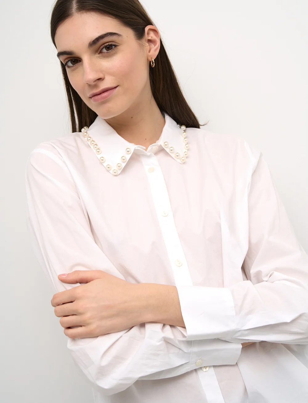 Culture - CUenso Shirt - långärmade skjortor - spring gardenia - 5