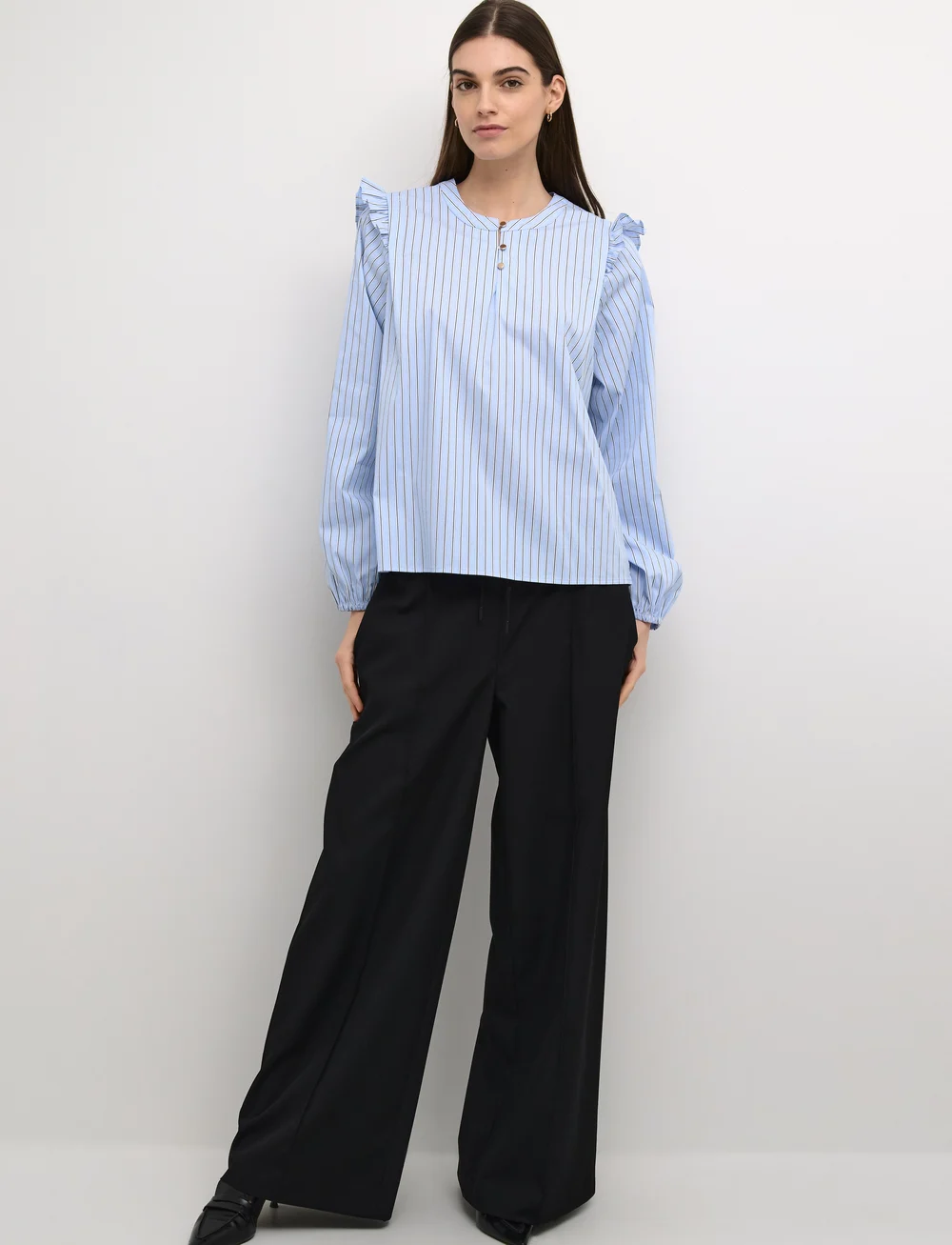 Culture - CUenso Blouse - langærmede bluser - blue stripe - 3