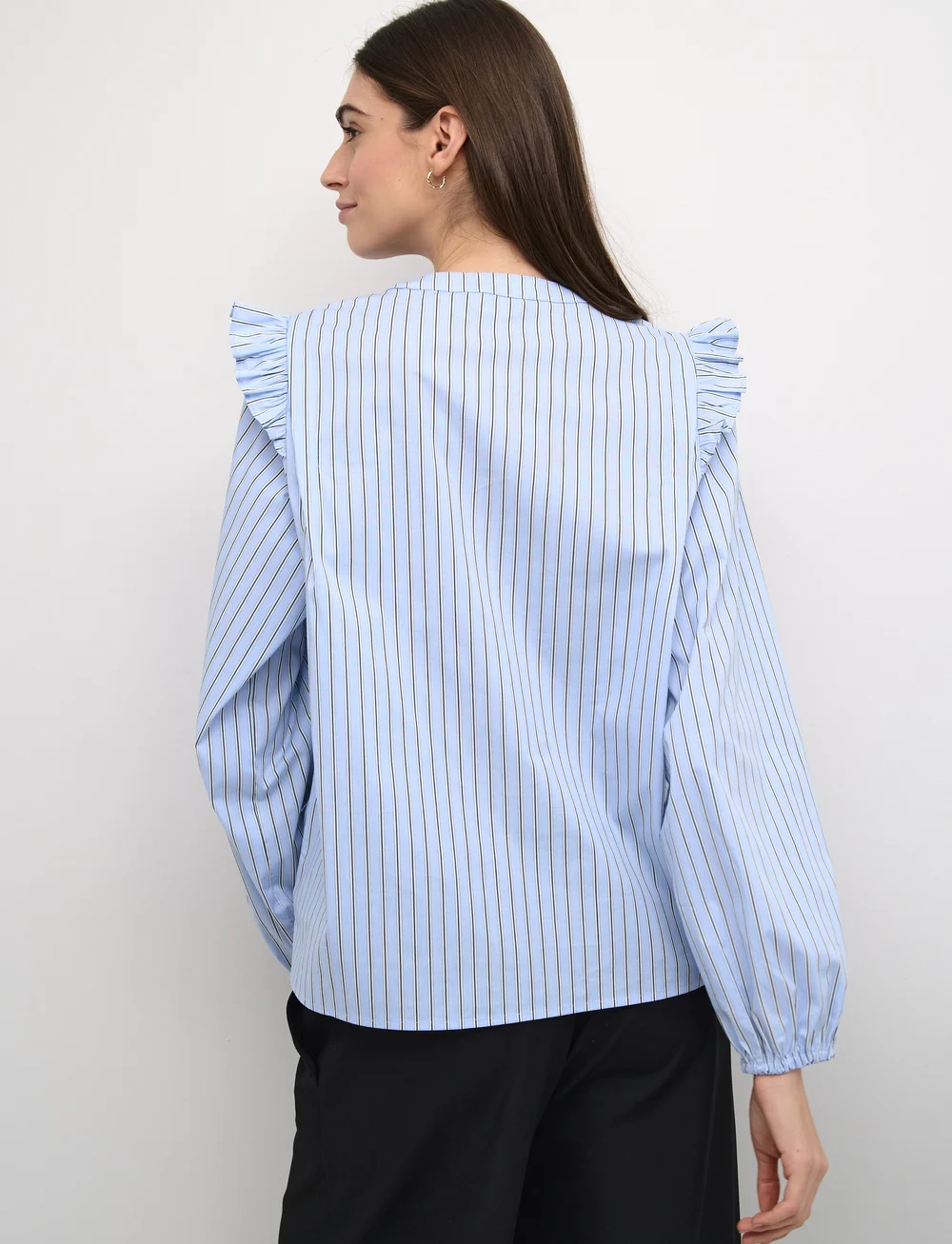 Culture - CUenso Blouse - langærmede bluser - blue stripe - 4