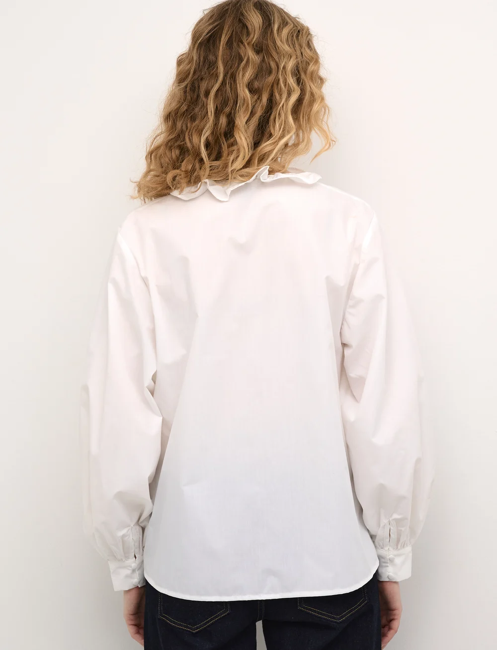 Culture - CUlio Iris Lace Shirt - långärmade blusar - spring gardenia - 4