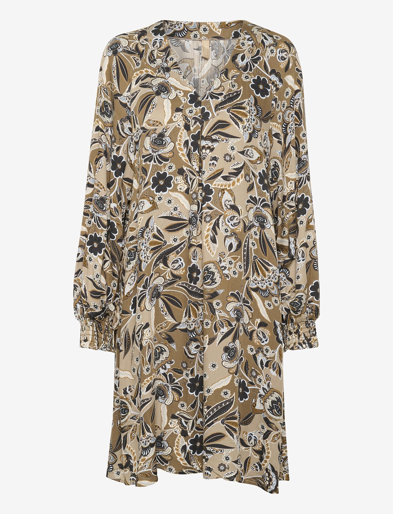 Culture - CUibi Dittemarie Short Dress - midikleider - sand flower - 1