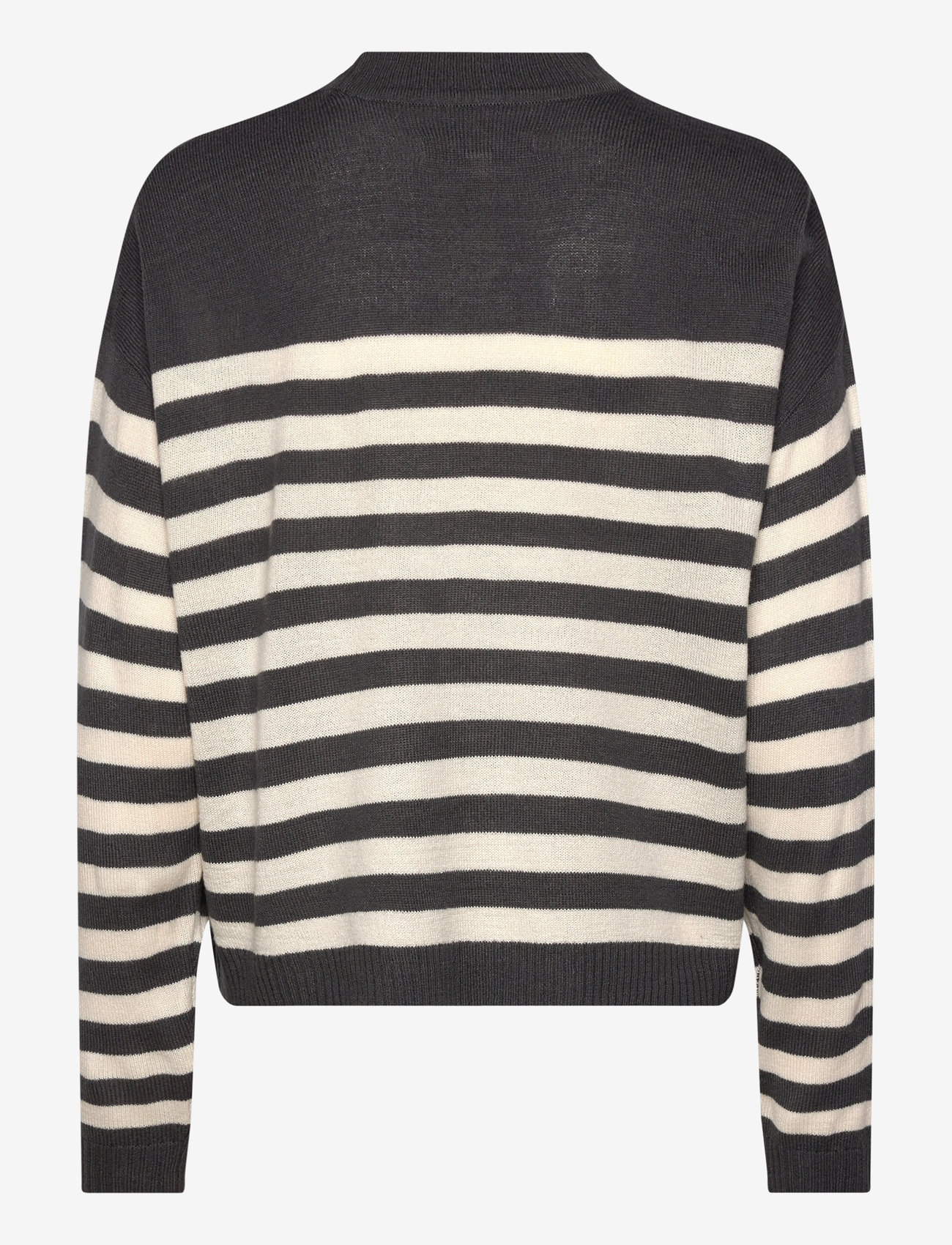 Culture - CUbay Pullover - efterårstøj - phantom/whitecap stripe - 1