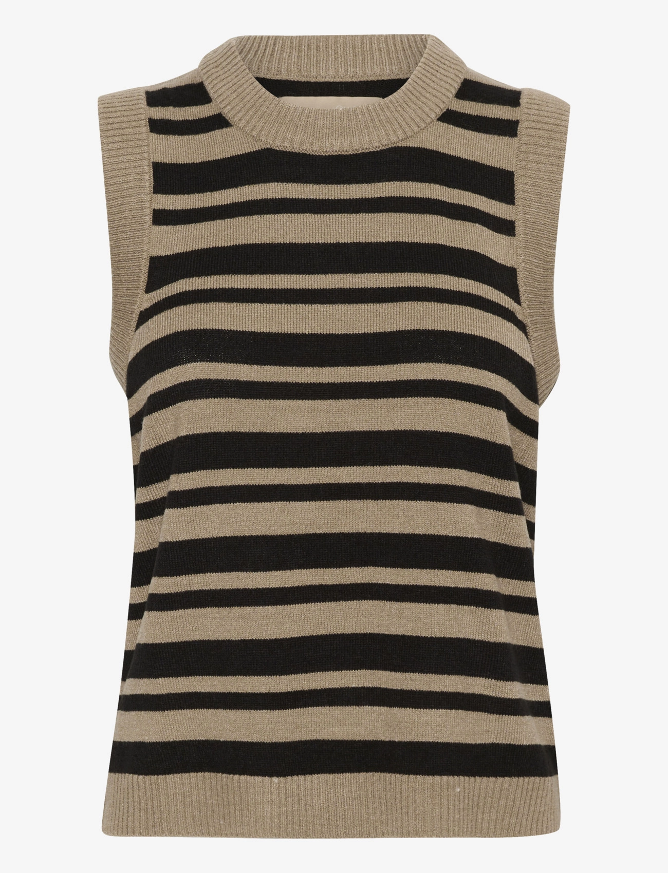 Culture CUbay Vest - Vestid - SAND/BLACK STRIPE / beige