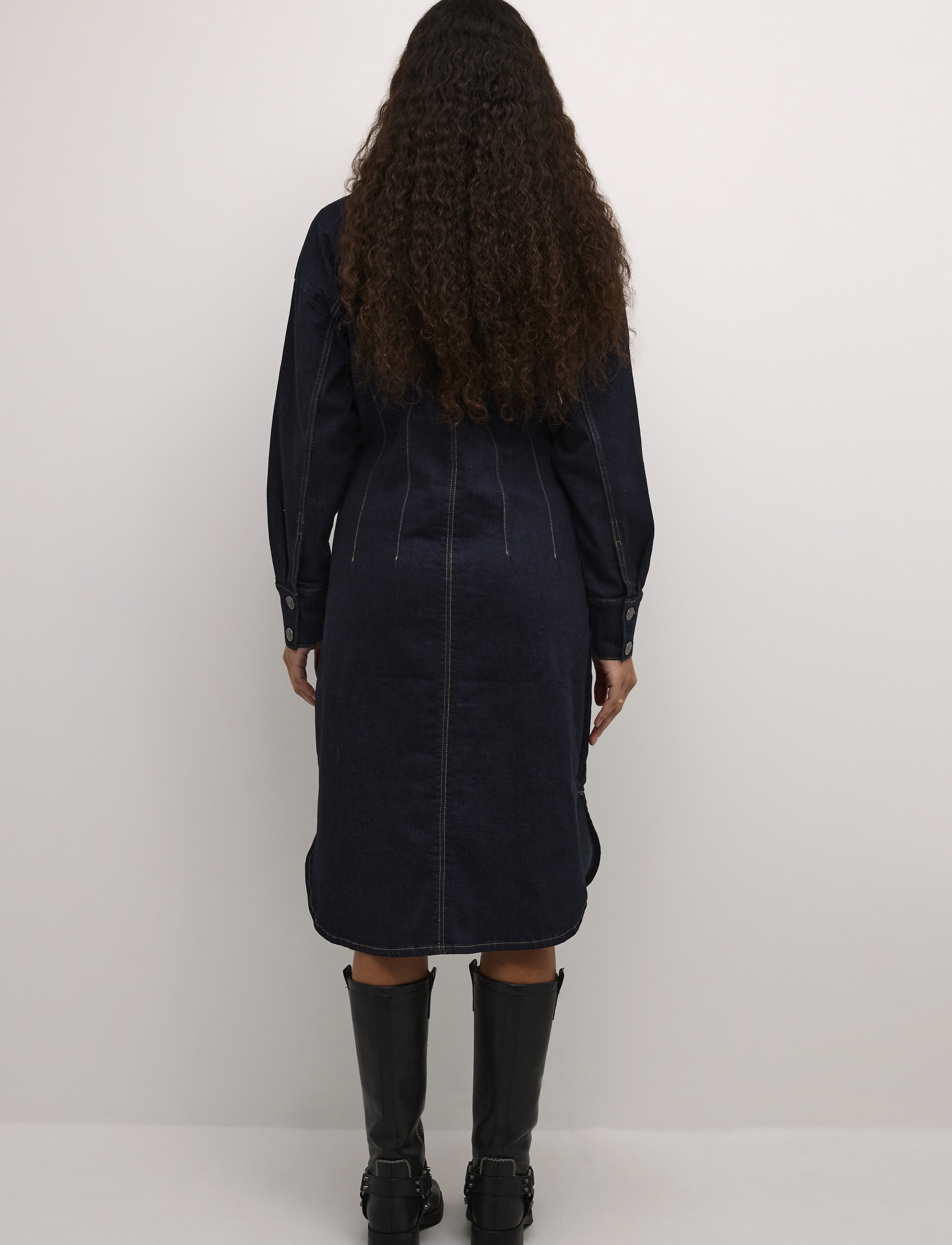 Culture - CUannalisa Ami Denim Dress - overhemdjurken - rinse wash - 3