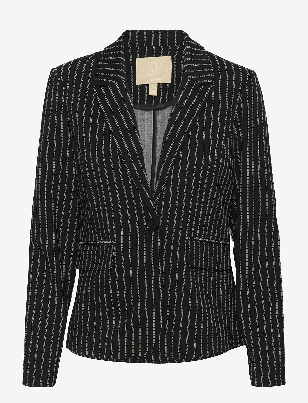 Culture - CUarletta Jersey Blazer - festtøj til outletpriser - black - 1