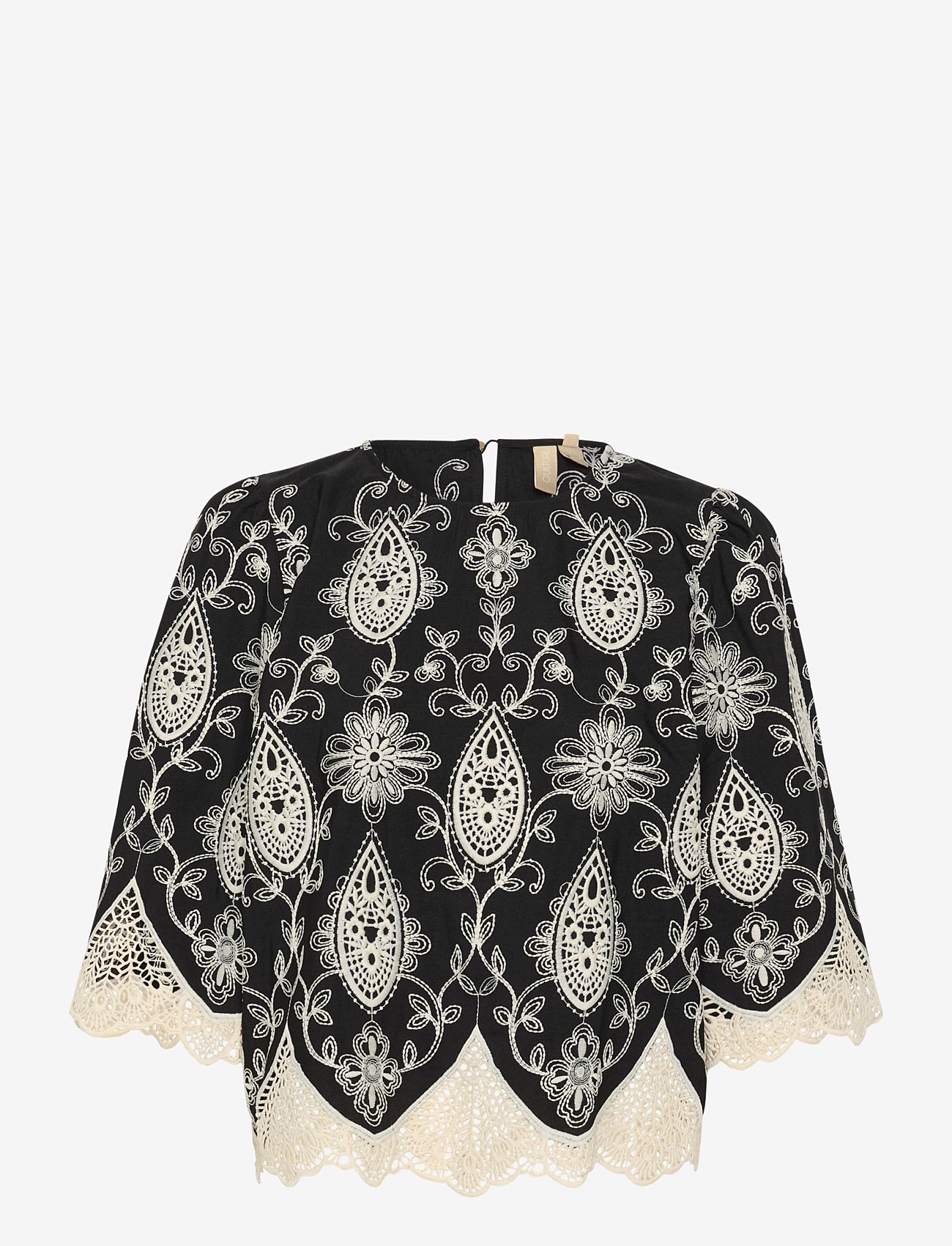 Culture - CUcreate Blouse - kortärmade blusar - black - 1