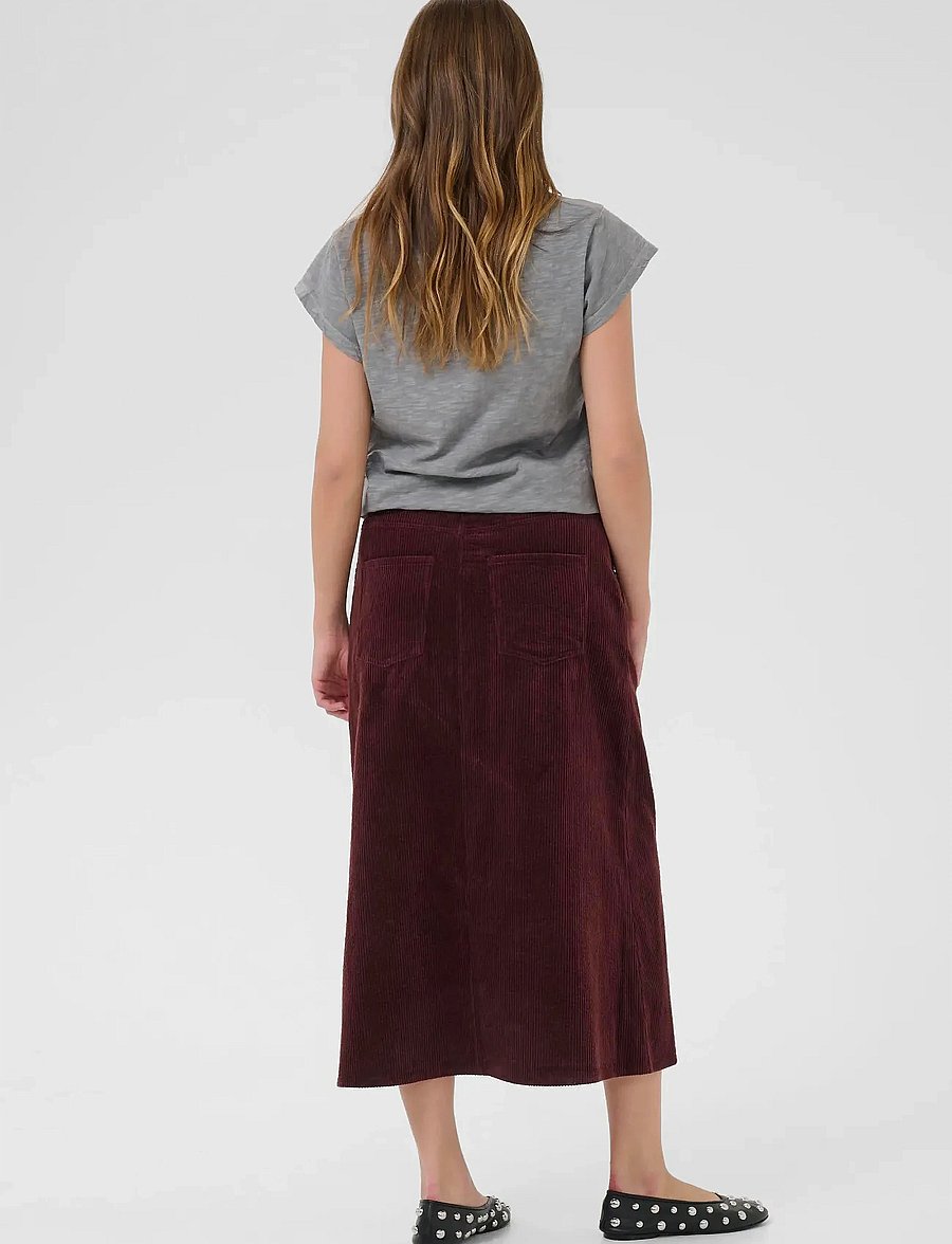 Culture - CUklay Skirt - midi kjolar - bitter chocolate - 4