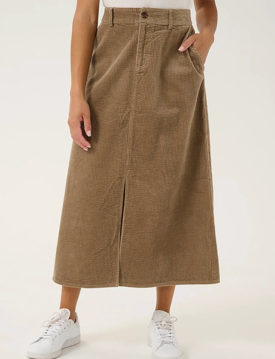 Culture - CUklay Skirt - midi skirts - timber wolf - 0