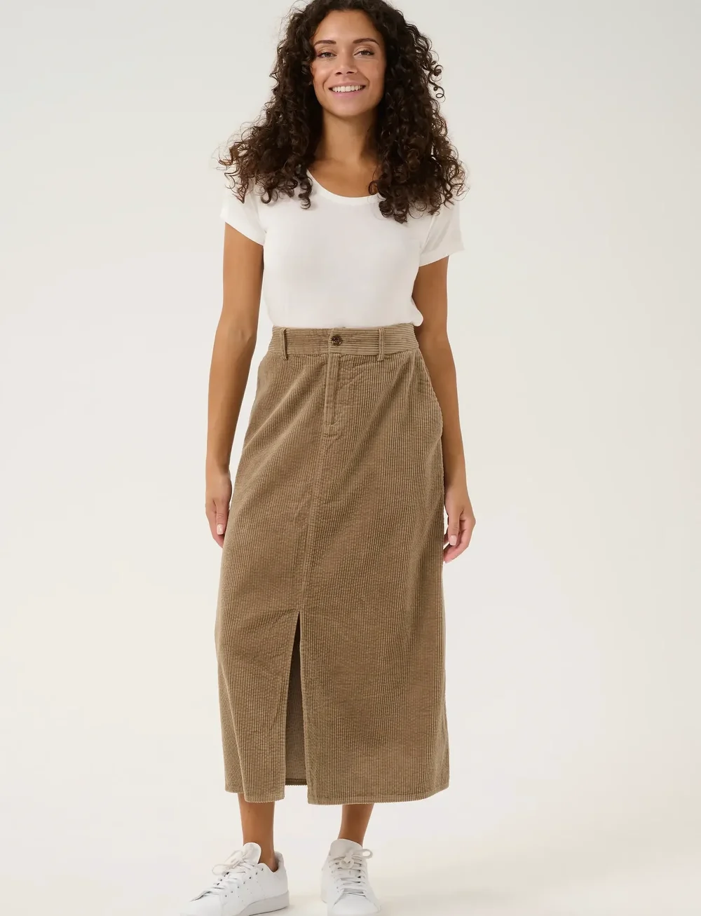 Culture - CUklay Skirt - midi kjolar - timber wolf - 3