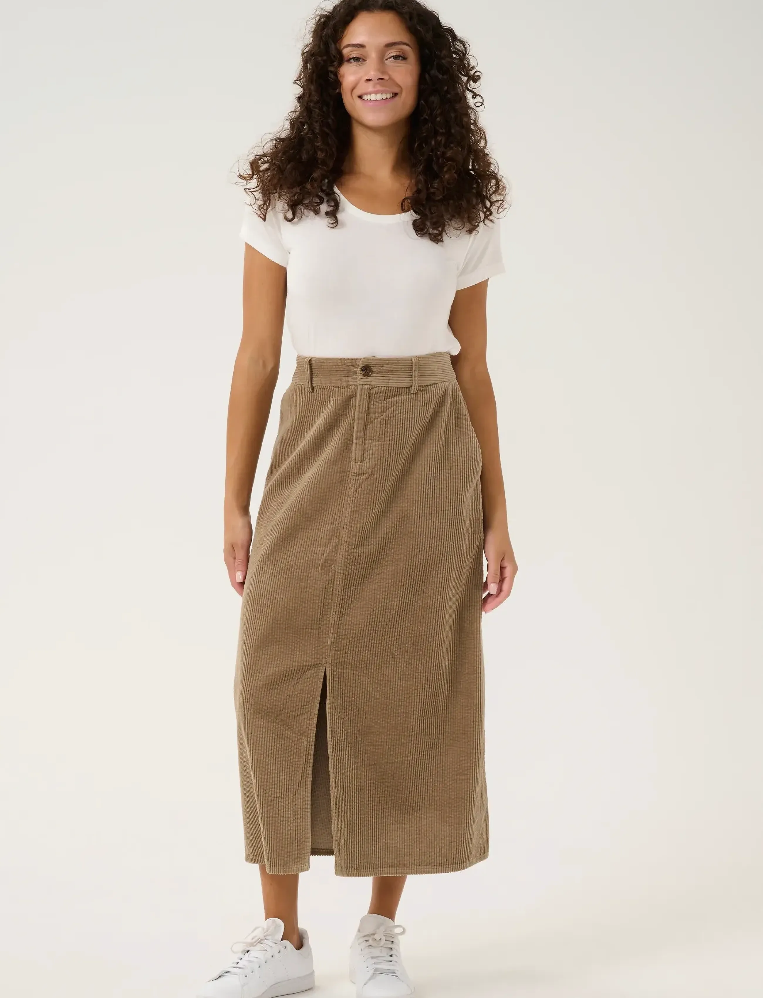Culture - CUklay Skirt - midi skirts - timber wolf - 3