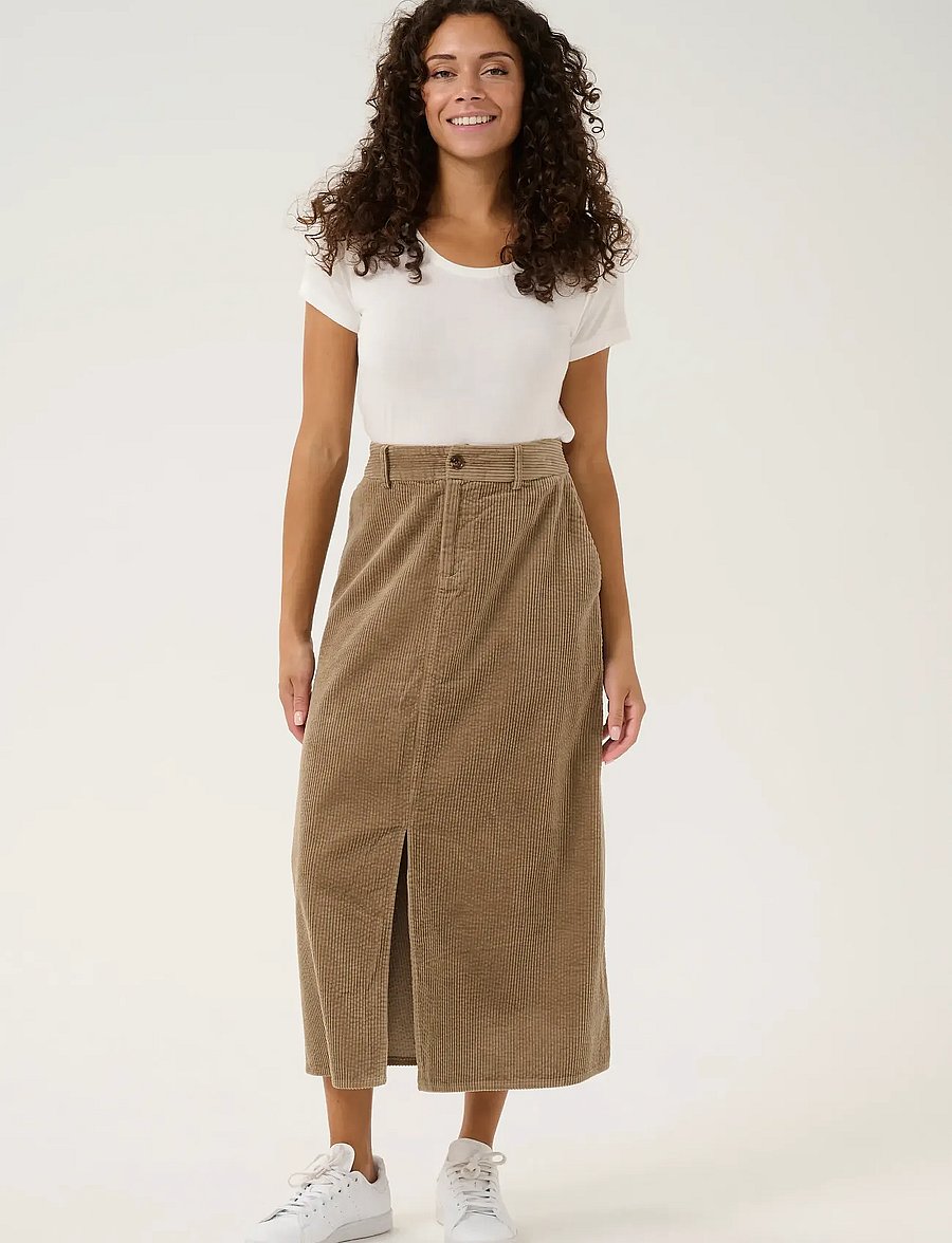 Culture - CUklay Skirt - midi skirts - timber wolf - 3