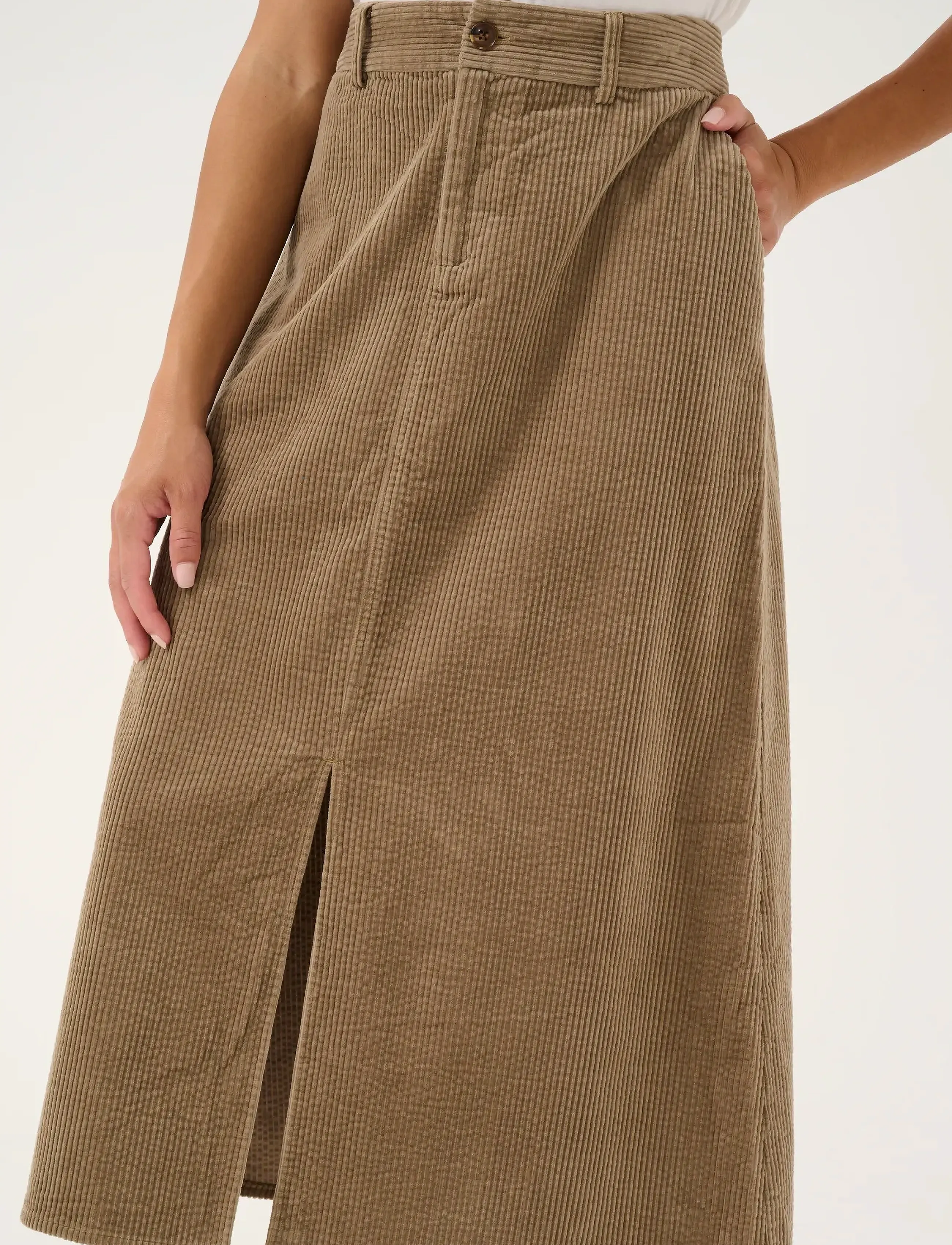 Culture - CUklay Skirt - midi skirts - timber wolf - 5