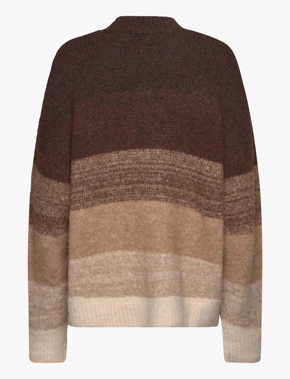 Culture - CUgola O-neck Pullover - striktrøjer - brown mix - 2