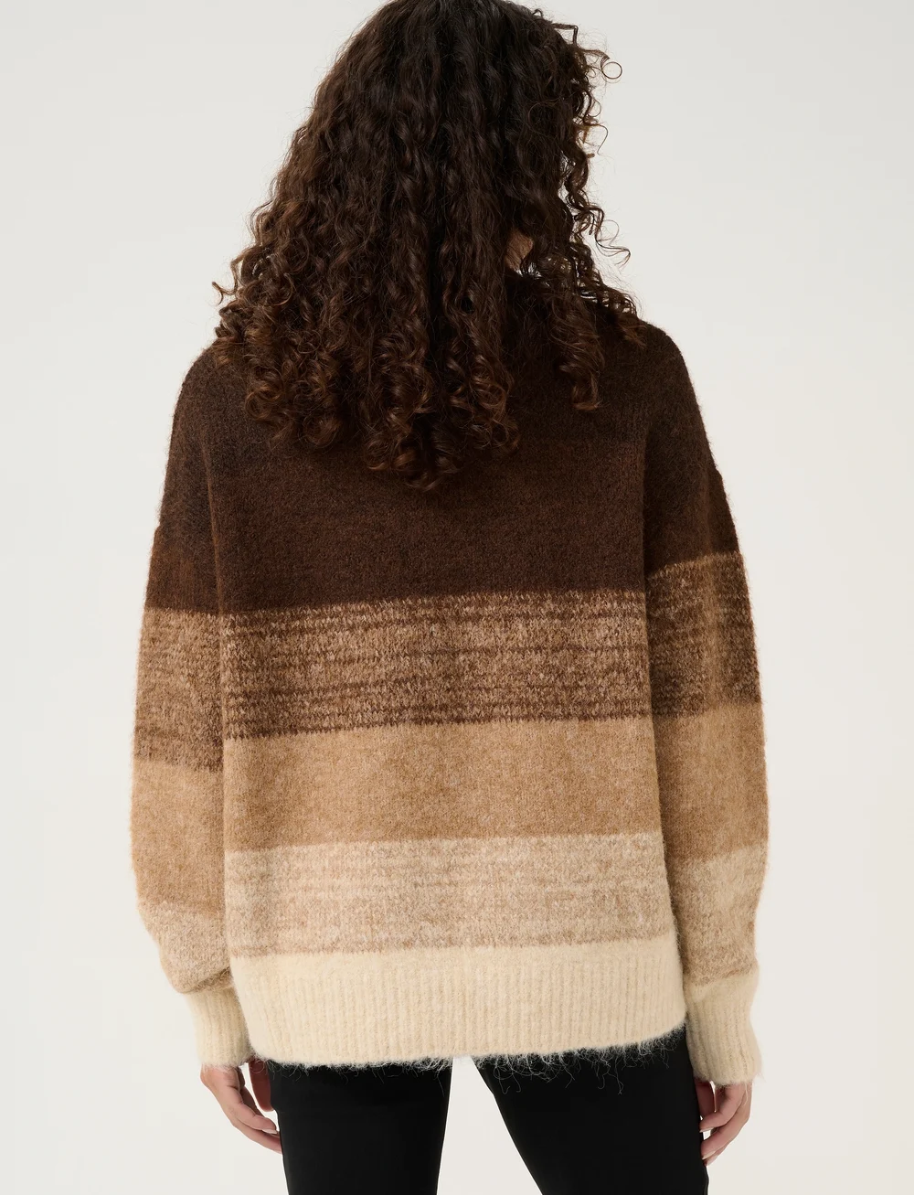 Culture - CUgola O-neck Pullover - striktrøjer - brown mix - 4