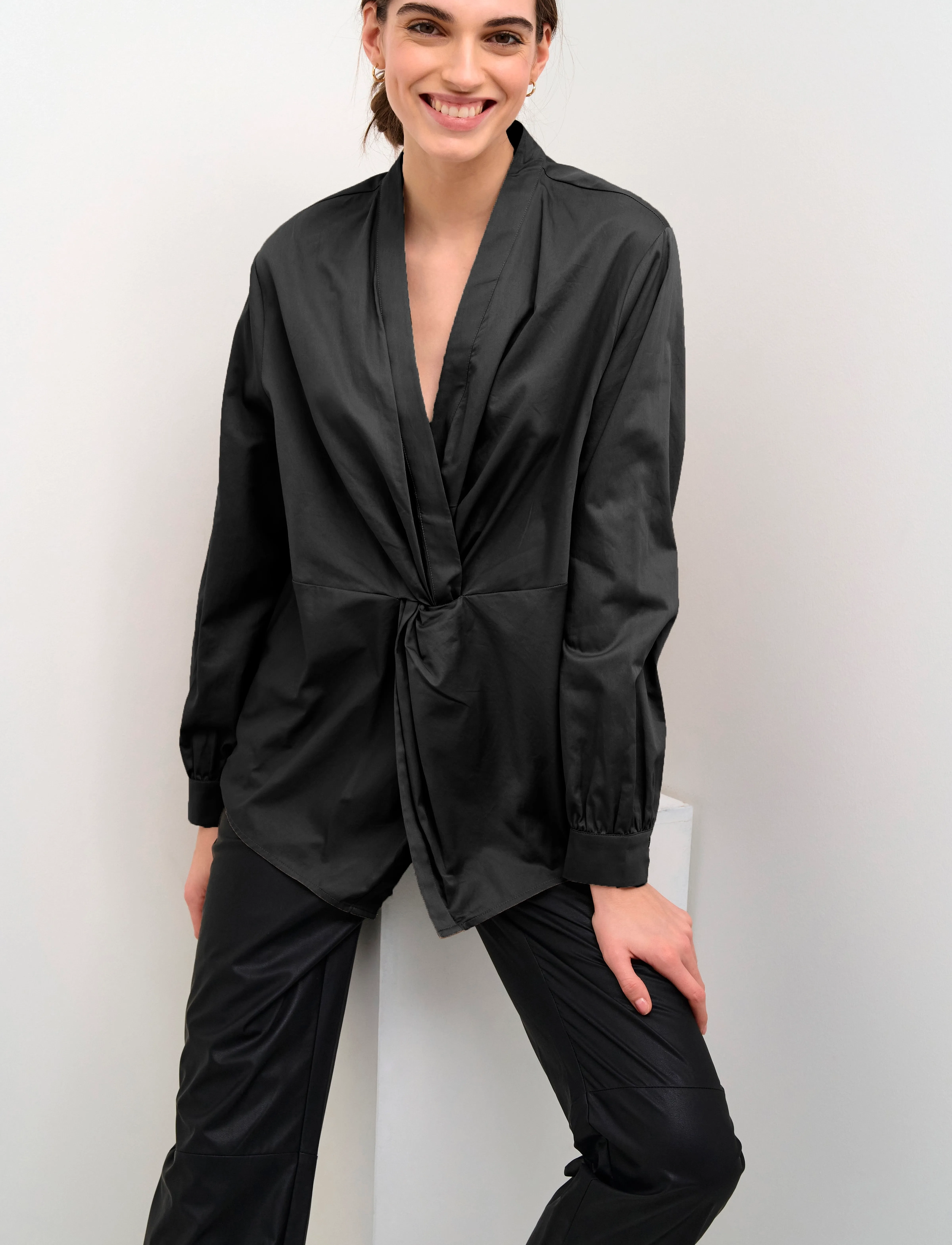 Culture - CUbaz Blouse - koszule z długimi rękawami - black - 5